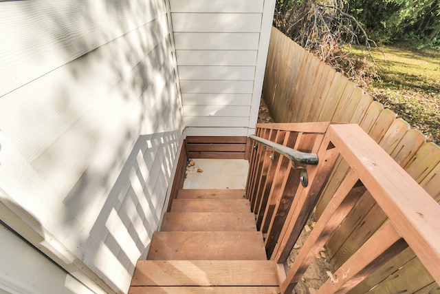 view of stairs