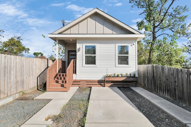 view of bungalow