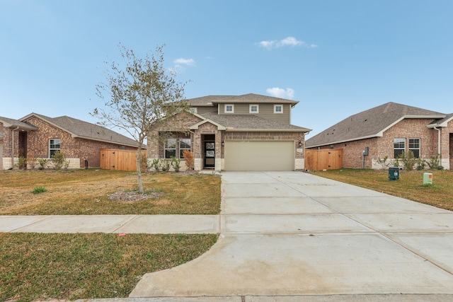 view of front of home featuring a front yard