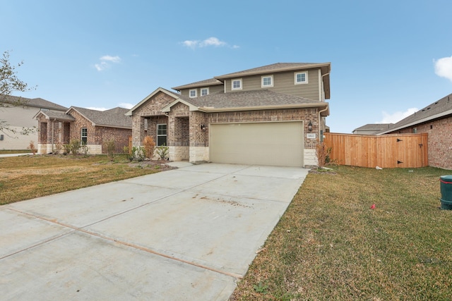 view of front of property with a front yard