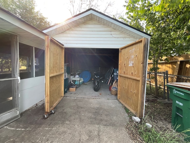 view of outbuilding