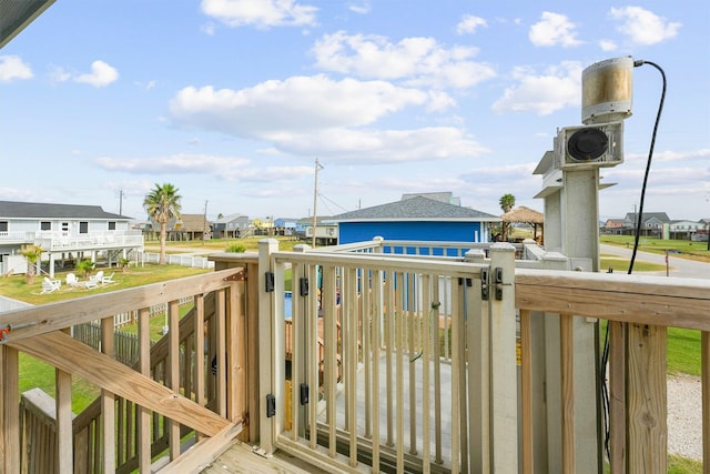 balcony featuring a residential view