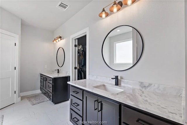 bathroom featuring vanity