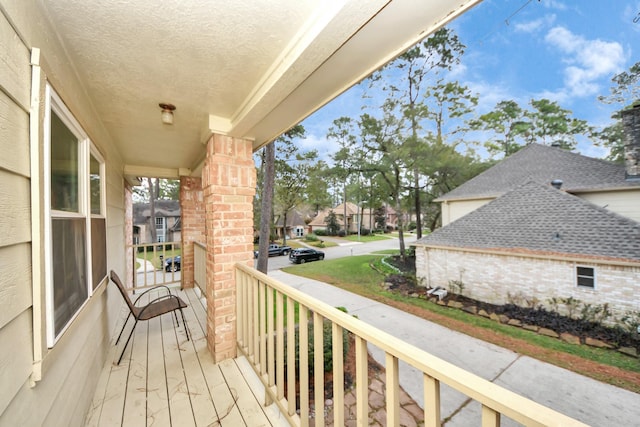 balcony with a porch