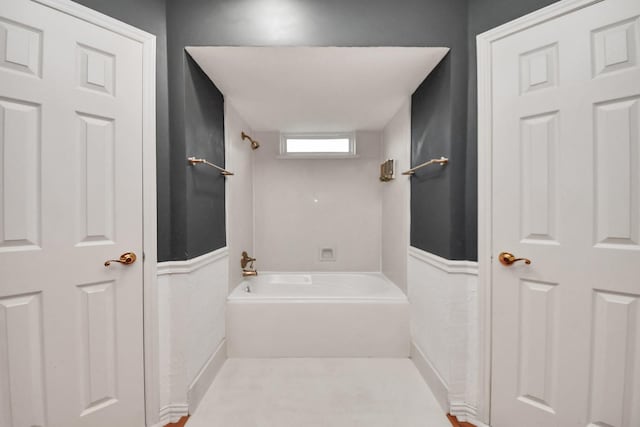 bathroom featuring tub / shower combination