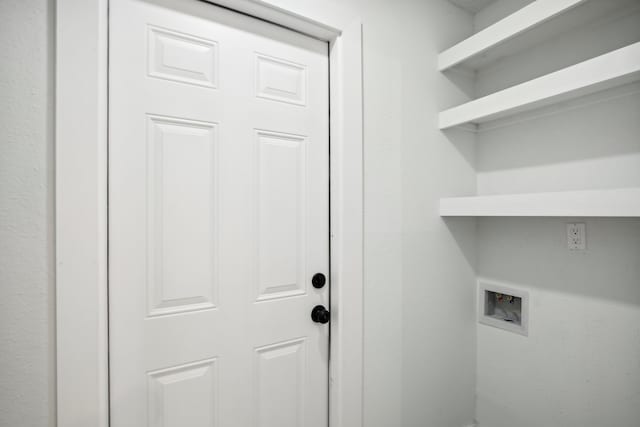 laundry room featuring washer hookup