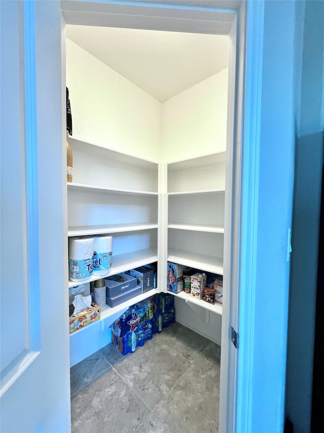 view of pantry