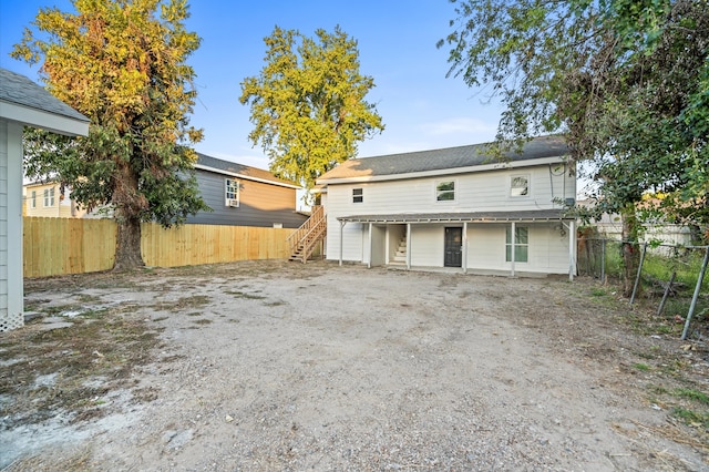 view of back of property