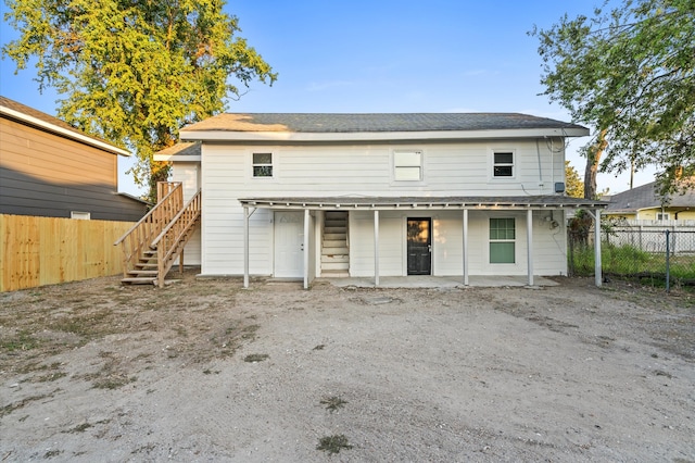 view of rear view of house