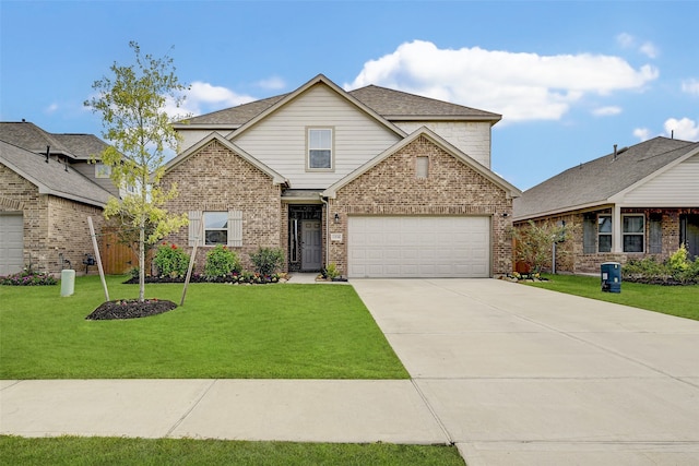 front of property featuring a front lawn