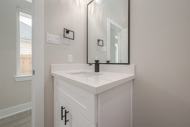 bathroom featuring vanity