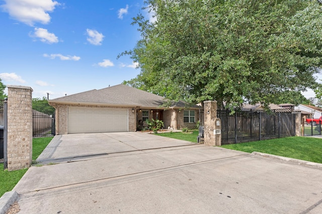 631 Apache St, Houston, TX 77022 - single story home featuring an attached garage, driveway, and brick siding