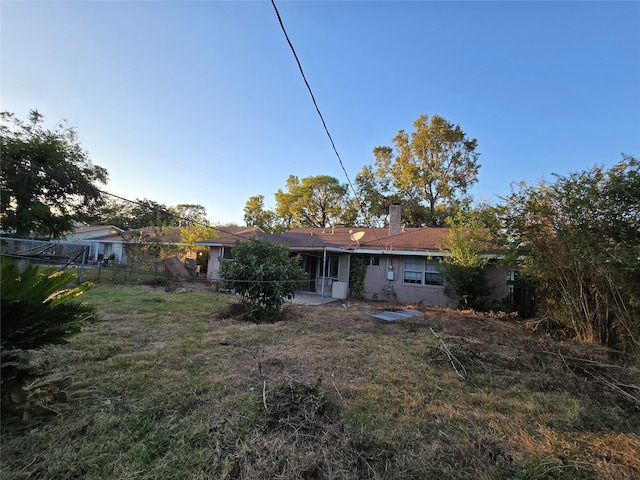 view of rear view of property