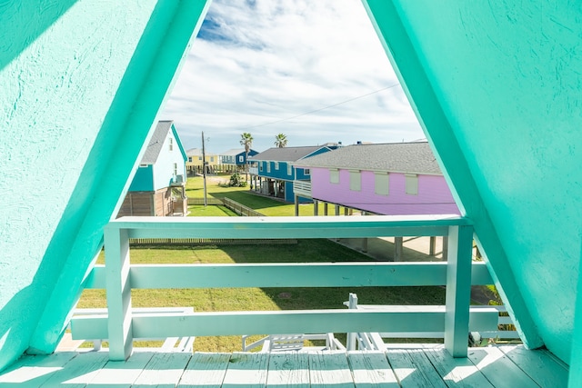 view of jungle gym featuring a yard