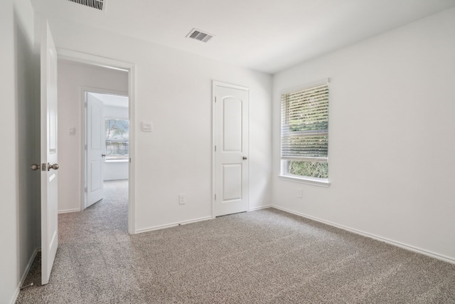 view of carpeted empty room