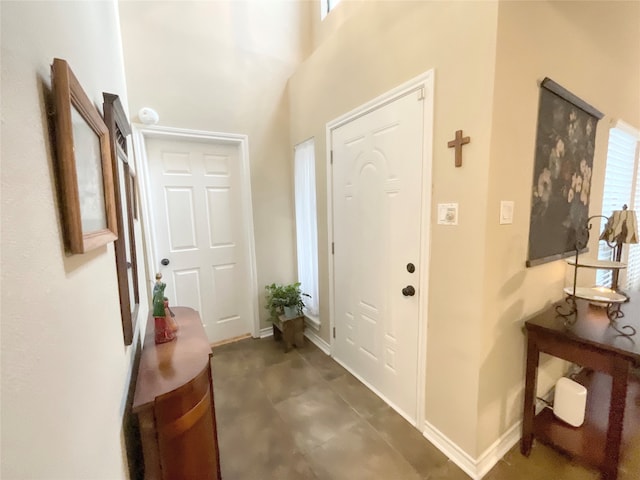 entrance foyer featuring a healthy amount of sunlight