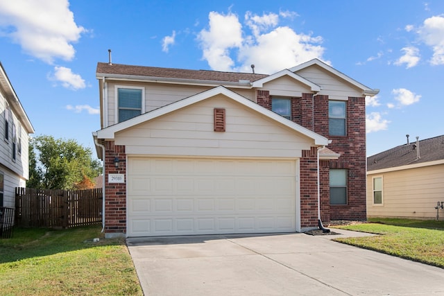 front of property featuring a front lawn