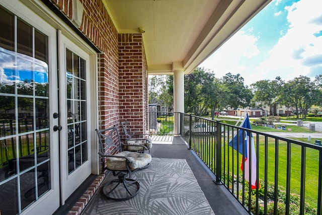 view of balcony