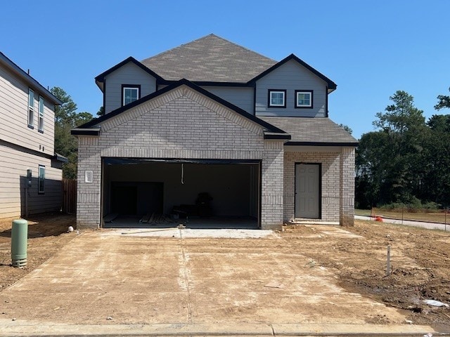 front facade featuring a garage