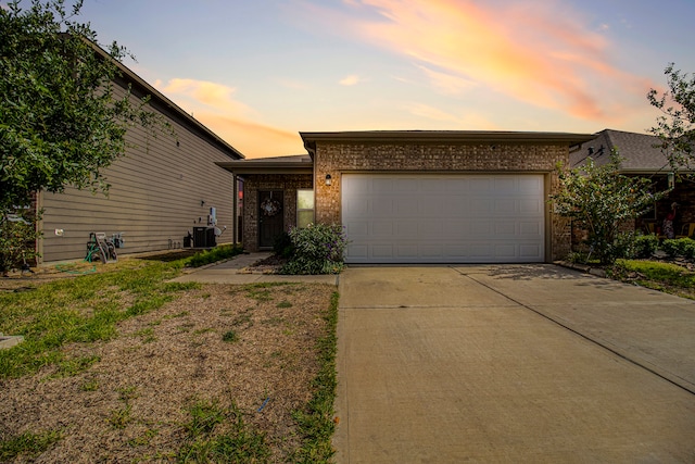 view of front of home featuring a garage