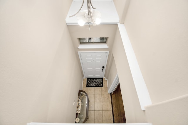 doorway featuring tile patterned floors