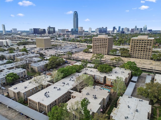 4643 Wild Indigo Unit 414, Houston, TX 77027 - aerial view with a view of city
