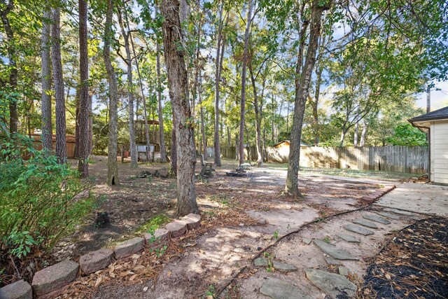 view of yard with a patio area