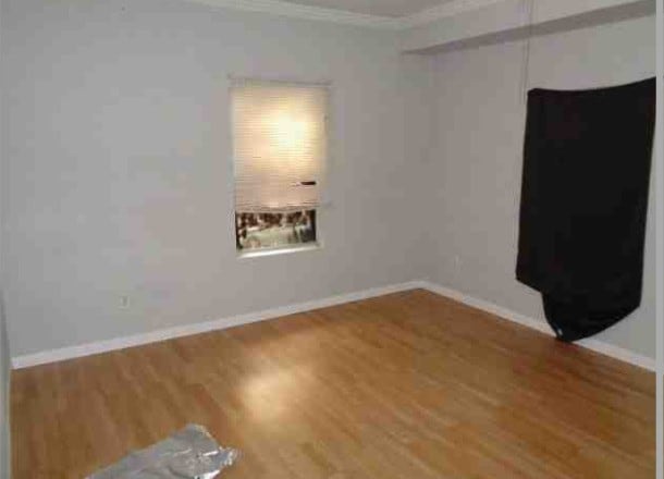 4716 Mierianne St, Houston, TX 77093 - interior space featuring baseboards, ornamental molding, and wood finished floors