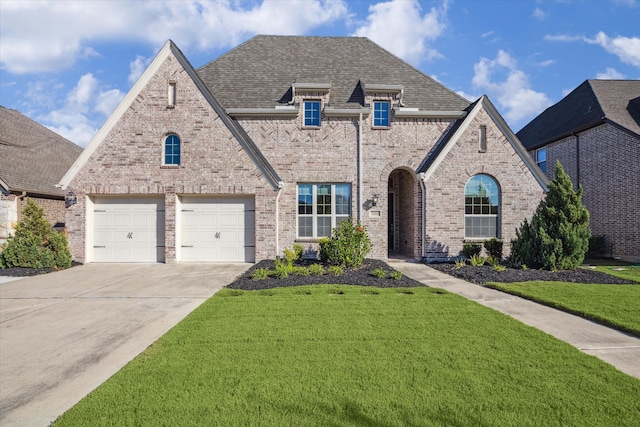 view of front of property with a front yard