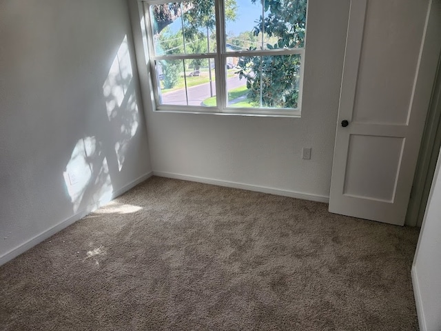 view of carpeted empty room