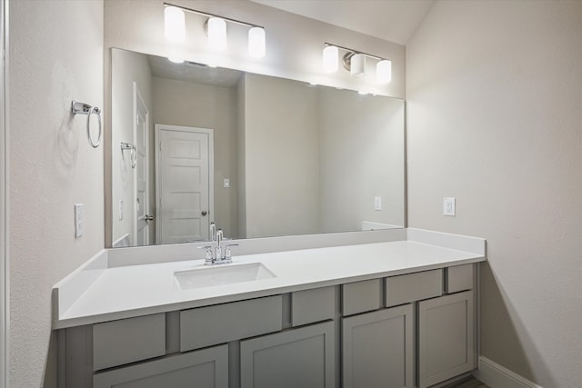 bathroom with vanity