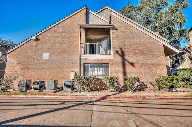 view of property with central AC unit