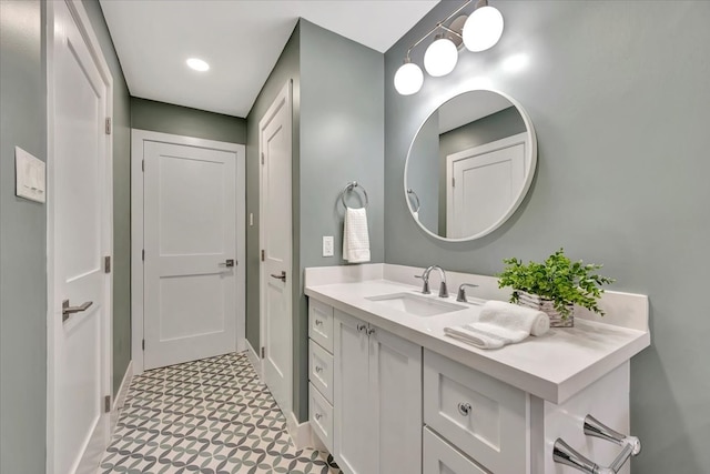 bathroom with vanity