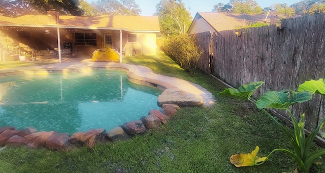 view of pool with a patio area