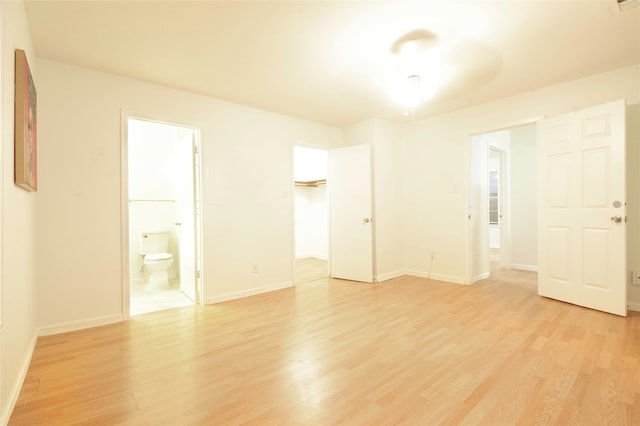 empty room featuring light hardwood / wood-style flooring