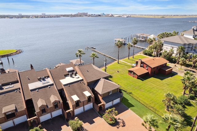 7109 Broadway St, Galveston, TX 77554 - aerial view with a water view and a residential view