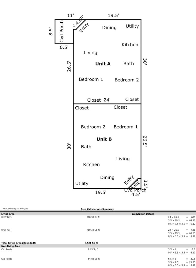 6516 Sidney St Unit A, Houston, TX 77021 - view of layout