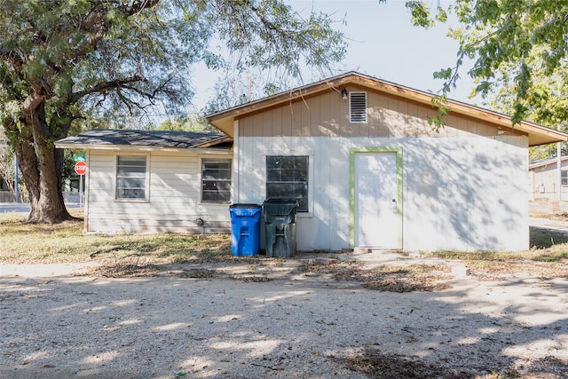 view of rear view of property