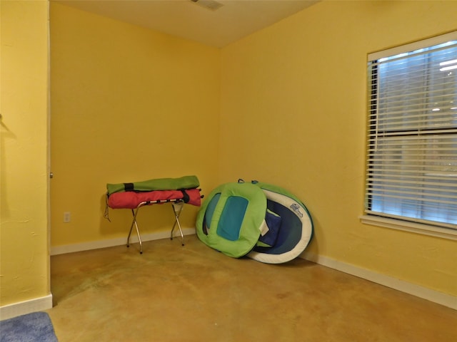 playroom featuring light colored carpet