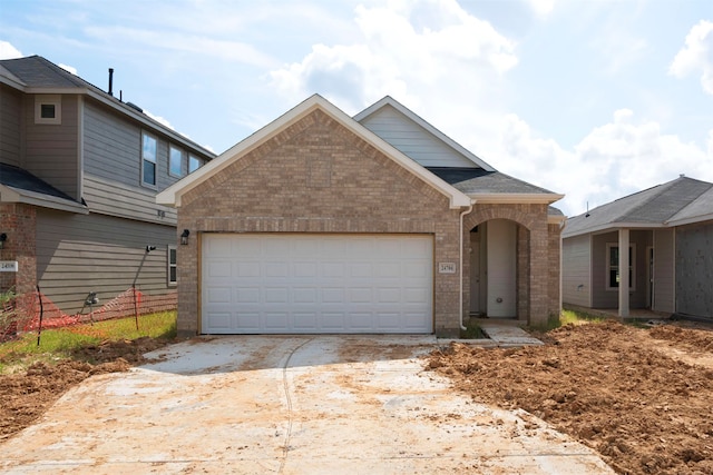 view of front of house featuring a garage