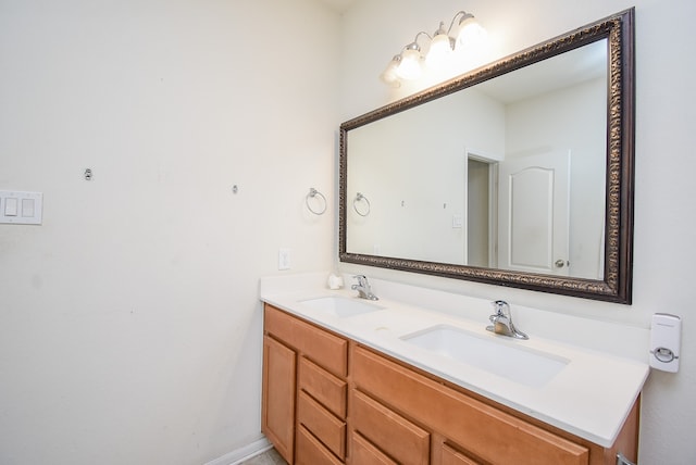 bathroom featuring vanity