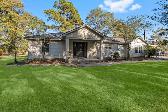 1726 Bowler Rd, Waller, TX 77484 - view of front of house with a porch and a front lawn