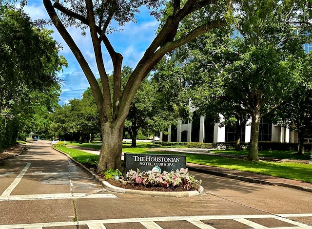 view of home's community with a yard