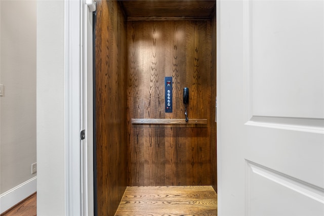 interior details featuring wood-type flooring