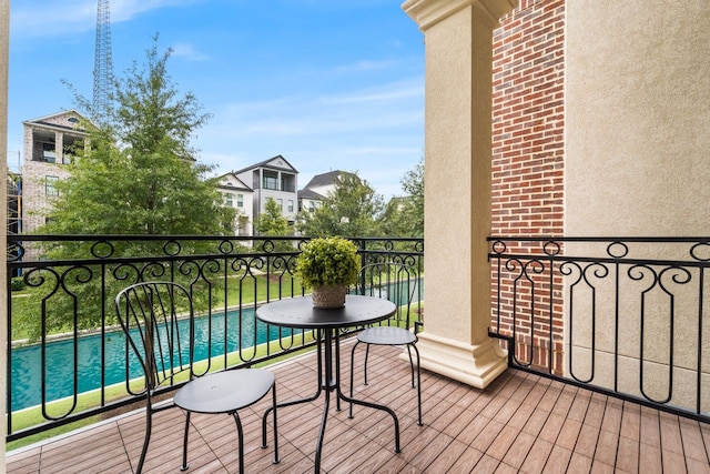 view of balcony