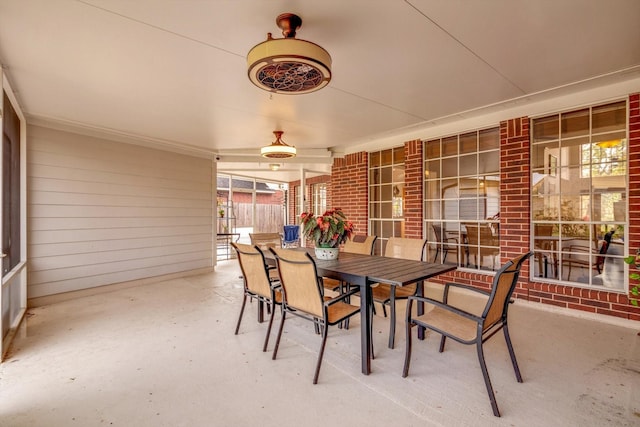 view of patio with a porch