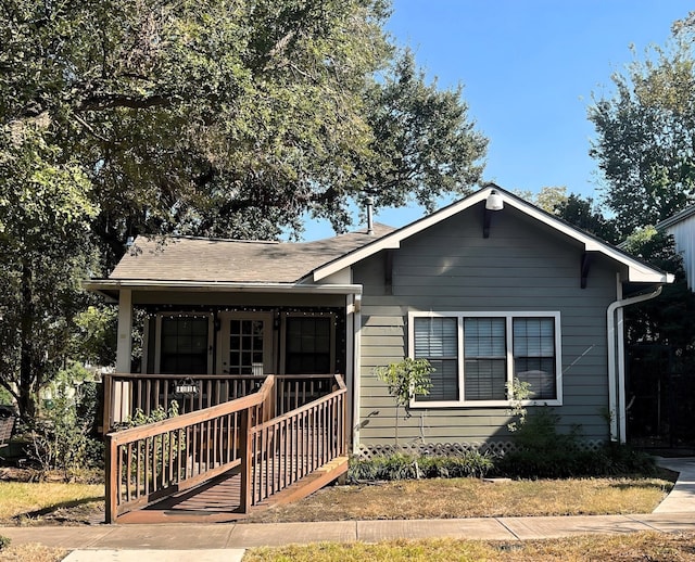 view of front of house featuring covered porch