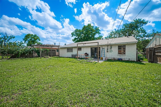 515 Cappamore St, Houston, TX 77013 - back of property featuring brick siding and central AC unit