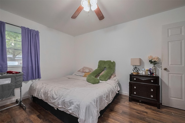 515 Cappamore St, Houston, TX 77013 - bedroom featuring wood finished floors and a ceiling fan