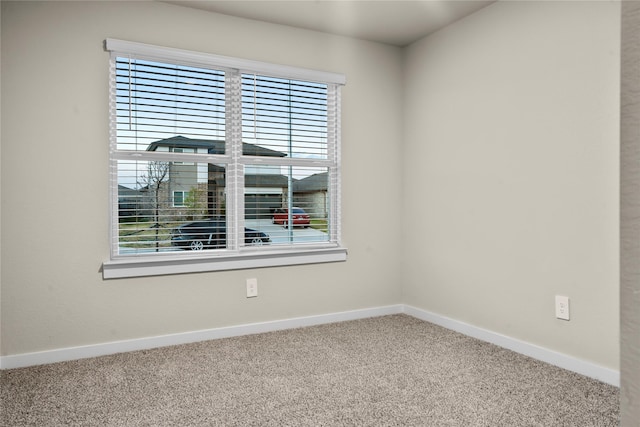 view of carpeted empty room